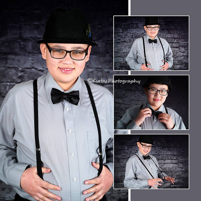Kate Black Brick With Floor Backdrops Digital For Photography - Katebackdrop