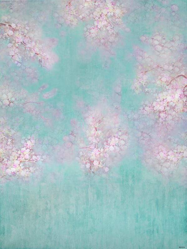 Kate Green Spring Backdrop For Photography Studio Florals Background - Katebackdrop