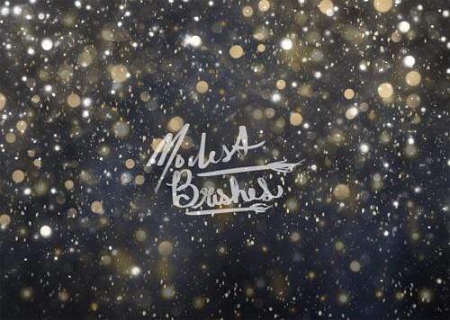 Katebackdrop£ºKate Black Golden Giltter Bokeh Backdrop Designed by Modest Brushes