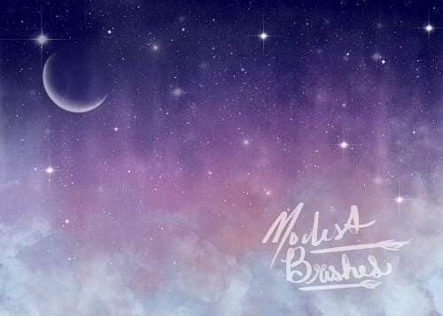 Katebackdrop£ºKate Celestial Night Whimsy Backdrop Designed by Modest Brushes