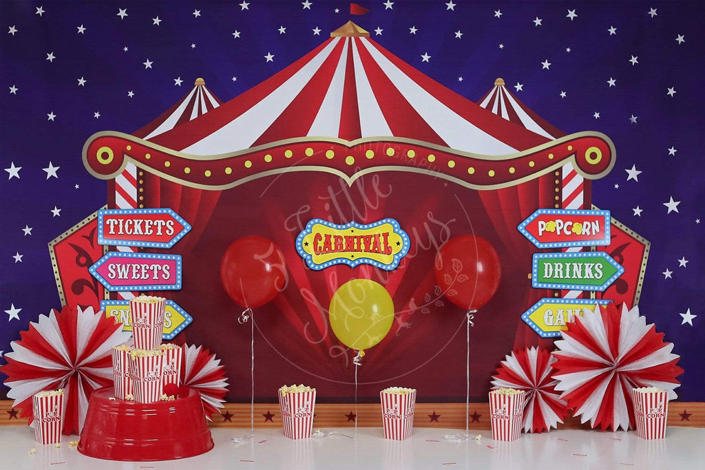 Katebackdrop：Kate Cake Smash Carnival Backdrop for Photography Designed By Sherie Skelly