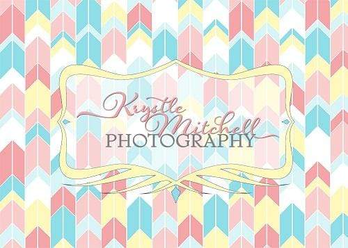 Katebackdrop：Kate Seamless Chevron Diamond Children Backdrop Designed By Krystle Mitchell Photography