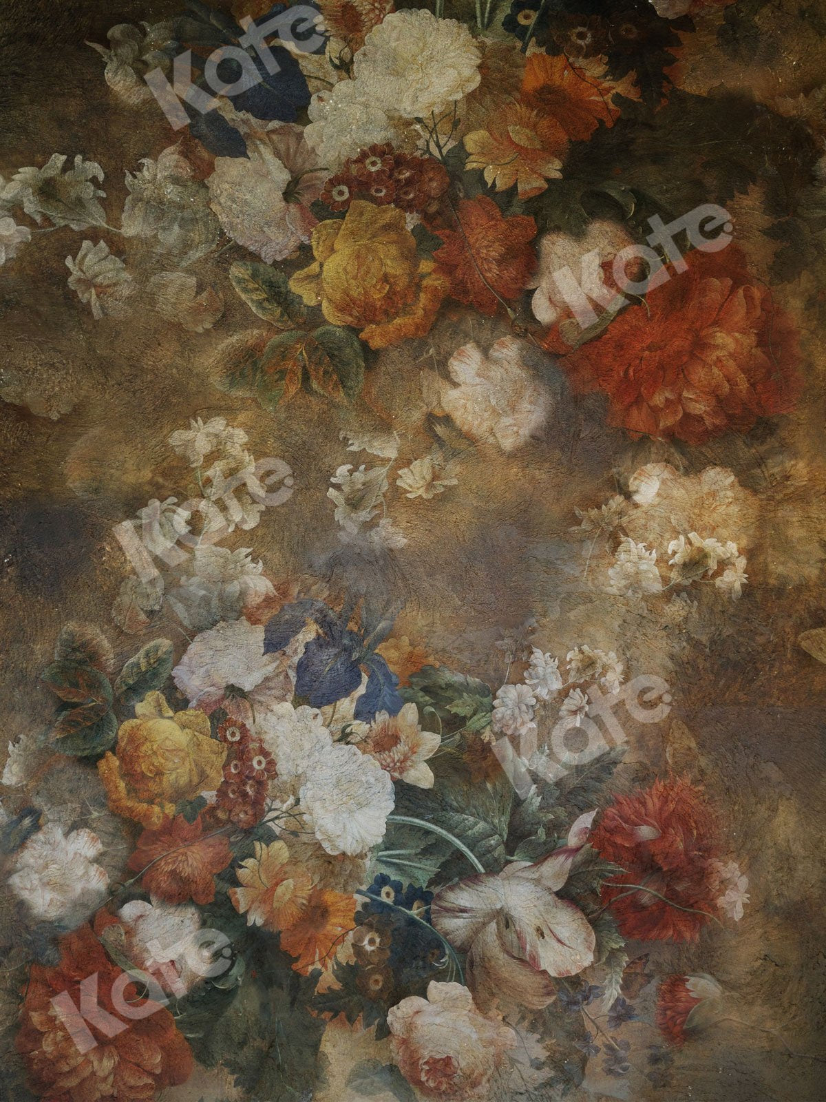 Cargar imagen en el visor de la galería, Kate Fine Art Telón de fondo floral retro para fotografía