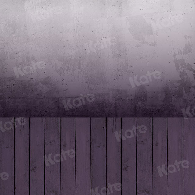 Kate Pared con piso Gradiente blanco-morado Telón de fondo para fotografía