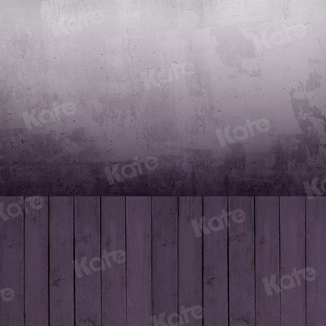 Kate Pared con piso Gradiente blanco-morado Telón de fondo para fotografía