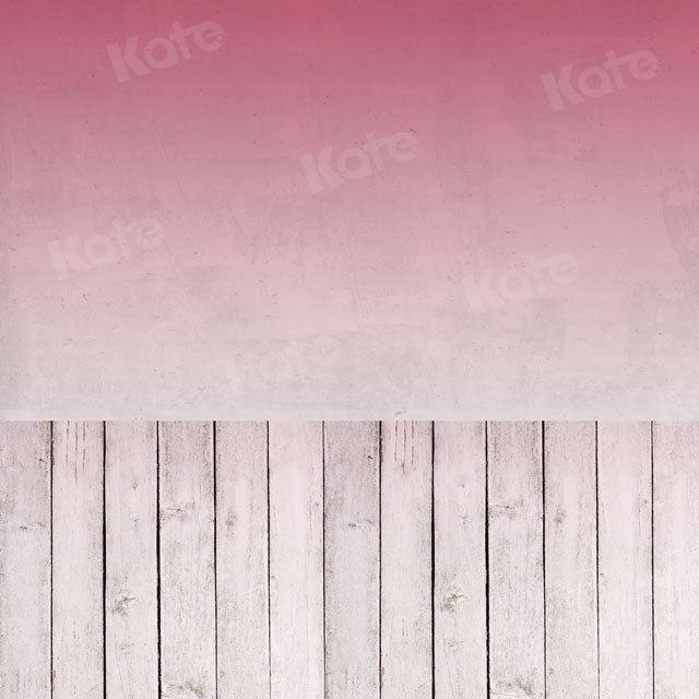Kate Pared con piso Gradiente rojo-blanco Telón de fondo para fotografía