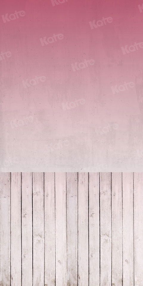 Kate Pared con piso Gradiente rojo-blanco Telón de fondo para fotografía