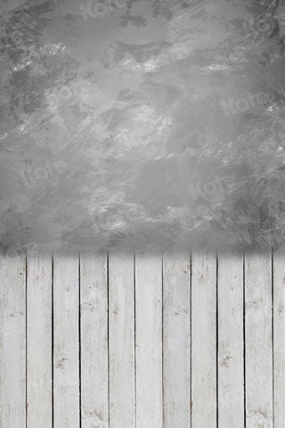 Kate Pared con piso Textura abstracta gris y blanca Telón de fondo para fotografía