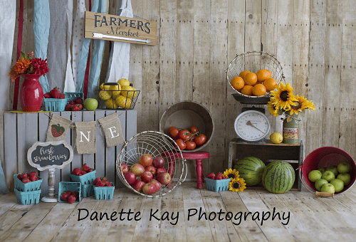 Cargar imagen en el visor de la galería, Katebackdrop£ºKate Summer Farmers Market Backdrop for Photography Designed by Danette Kay Photography