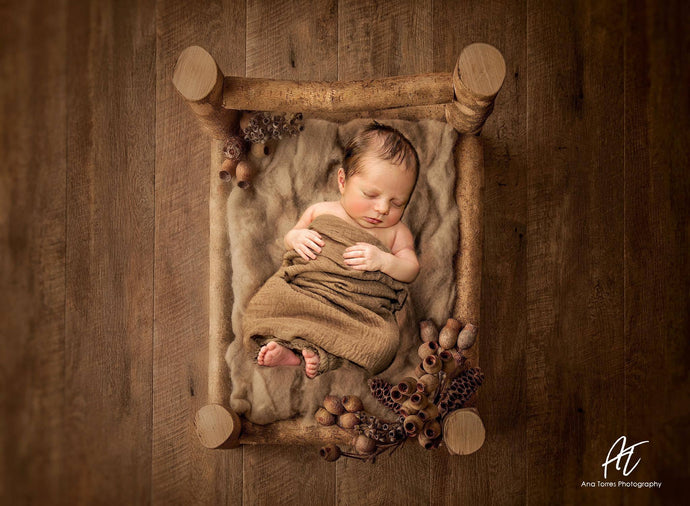 Kate Tablero de madera para bebé Alfombra de goma
