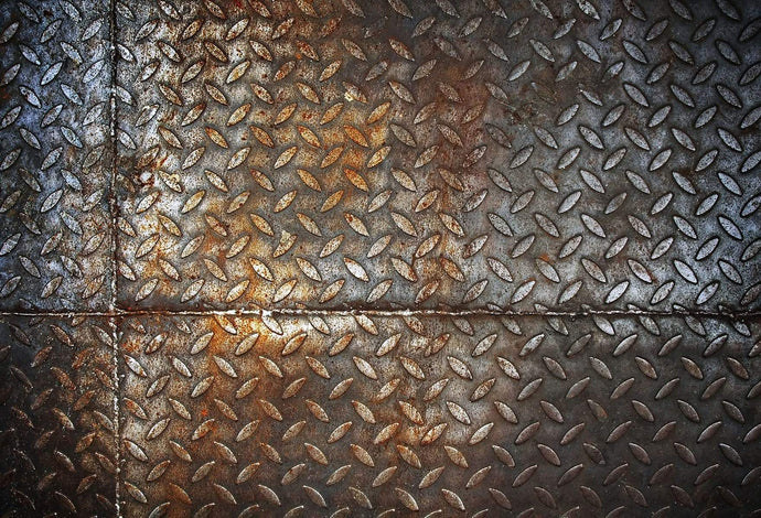 Katebackdrop¡êoKate Dark Sewer iron Computer Printed Rubber Floor Mat