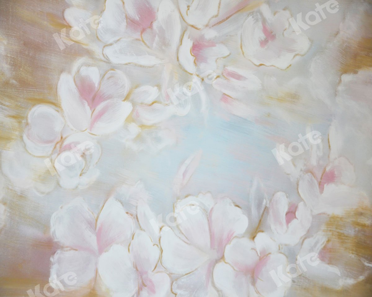 Kate bellas artes pintura flores alfombra de piso de goma para fotografía