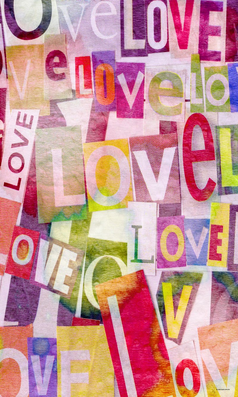 Kate Alfombrilla de goma colorida con letras de amor para el día de San Valentín