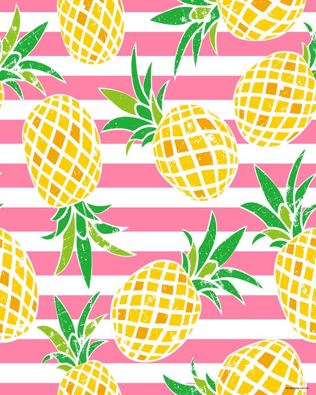 Cargar imagen en el visor de la galería, Kate Alfombrilla de goma Pineapple Ananas Stripes