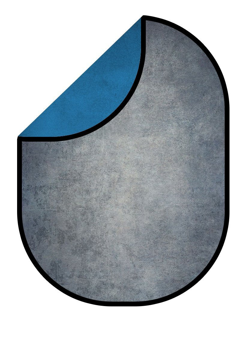Kate Fotografía de telón de fondo plegable azul / abstracto gris abstracto 1.5x2m
