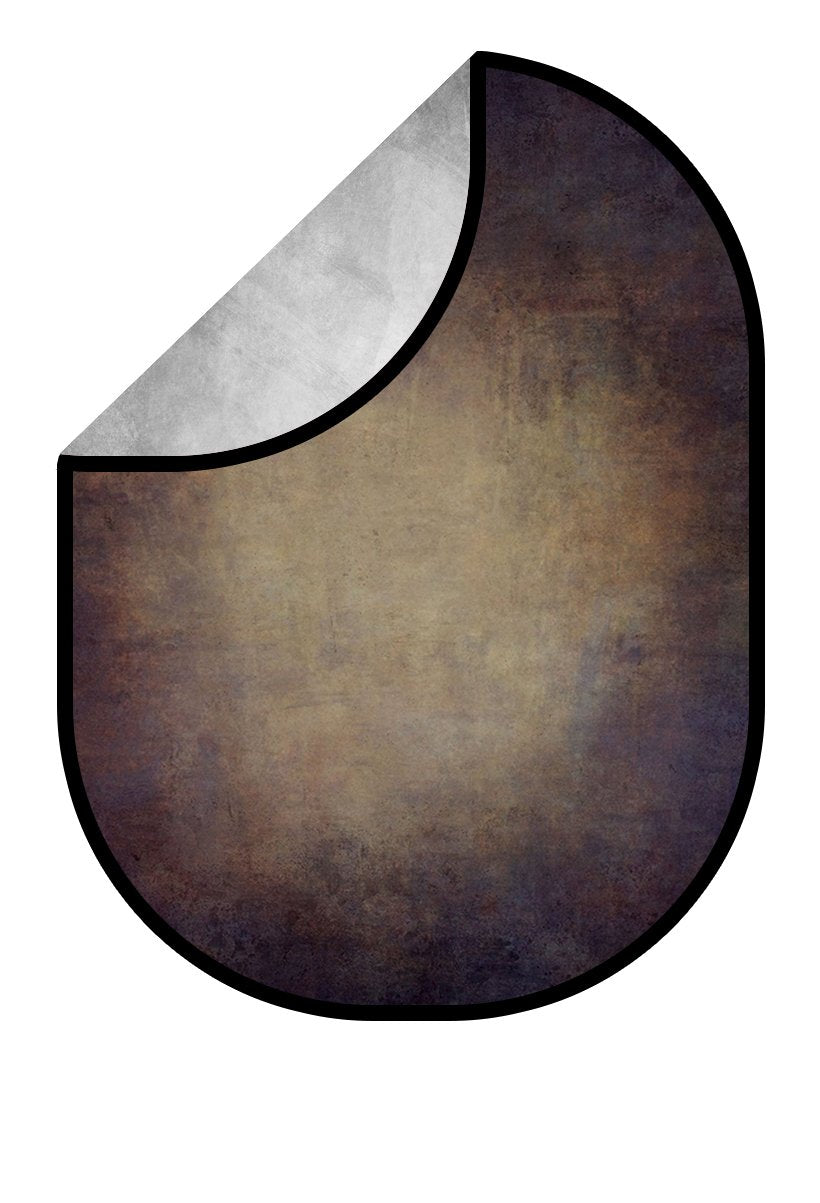 Kate Textura abstracta marrón oscuro / textura de fondo gris plateado Fotografía de fondo plegable 1.5x2m