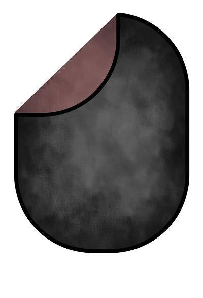 Kate Fotografía abstracta de color marrón chocolate oscuro / Fotografía de fondo plegable de textura negra gris oscura 1.5x2m