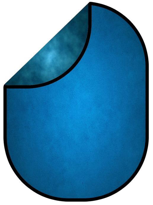 Kate Textura de recién nacido azul / Fotografía de fondo plegable de textura abstracta azul 1.5x2m