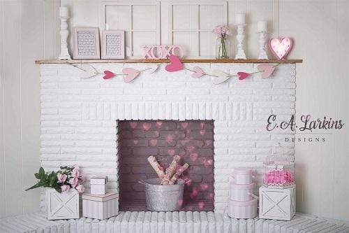 Katebackdrop£ºKate Valentines Fireplace Hearts Backdrop Designed By Erin Larkins