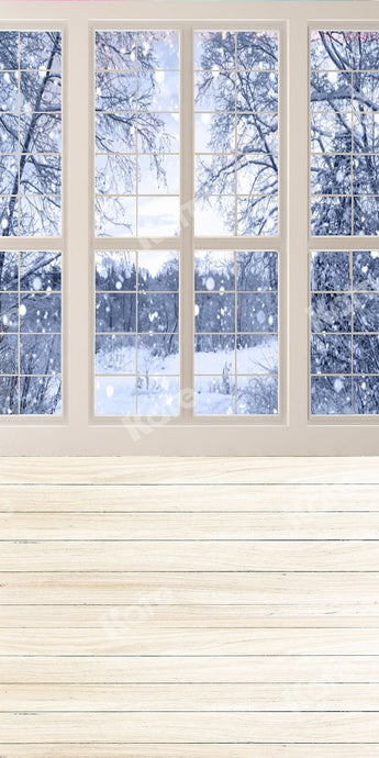 Kate Fondo de ventana de madera de invierno combibackdrop
