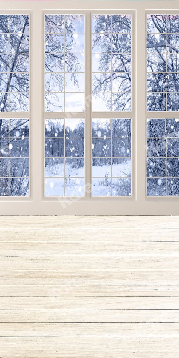 Kate Fondo de ventana de madera de invierno combibackdrop