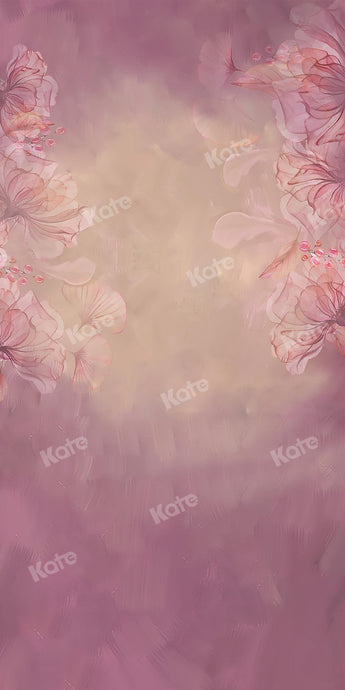 Kate Fondo rosado borroso floral de la bella arte del barrido diseñado por GQ