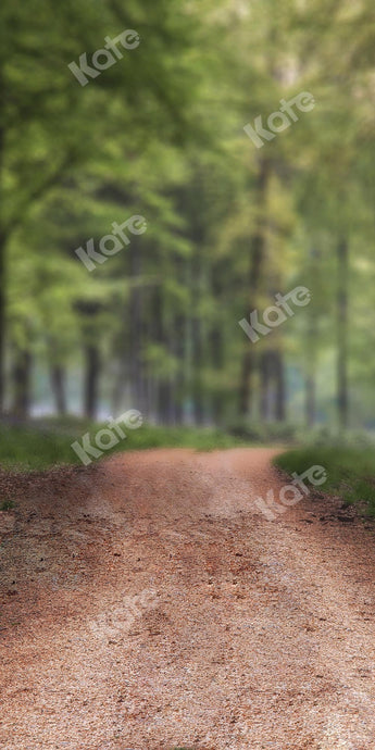 Kate barrer el fondo del camino del bosque neblinoso diseñado por Chain Photography