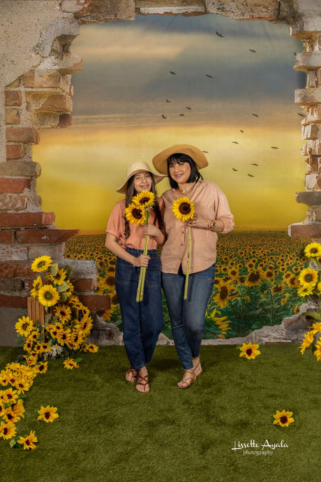 Kate Fondo de girasol de pared lamentable