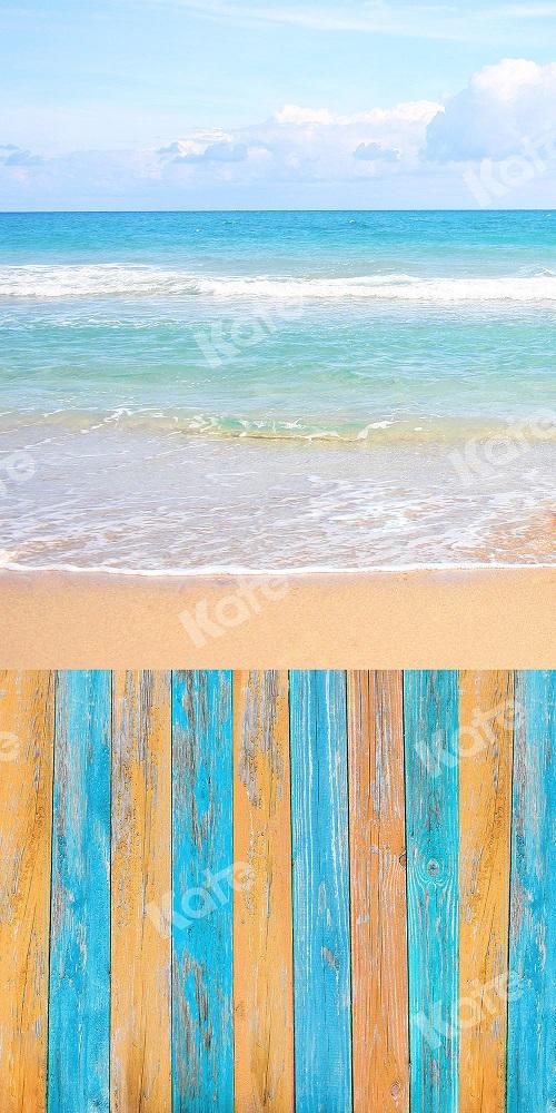 Kate verano playa Combi Telón de fondo para fotografía