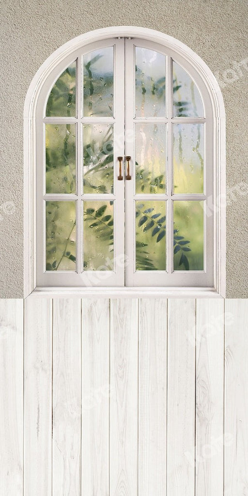 Kate Fondo de pared de ventana de madera combibackdrop