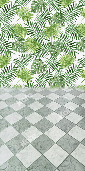 Kate barrer verano hojas verdes Fondo de piso diseñado por Chain Photography