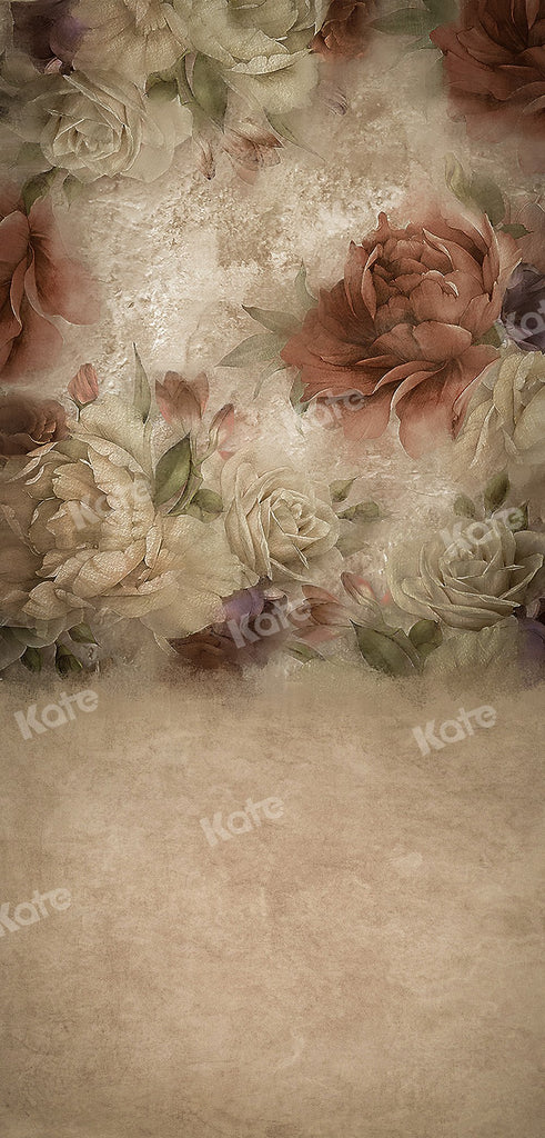 Kate Barrer bellas artes florales peonía telón de fondo para fotografía