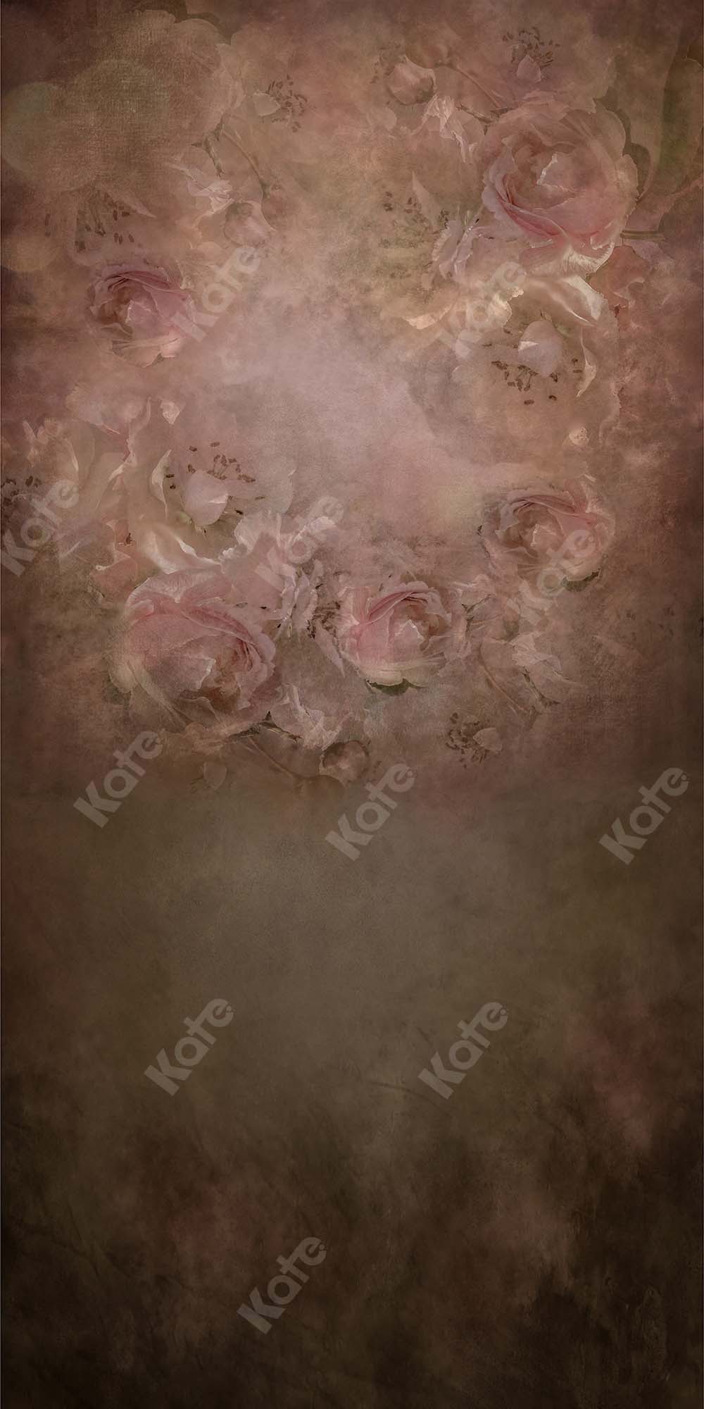 Kate Telón de fondo de rosas florales retro de bellas artes diseñado por Kate Image