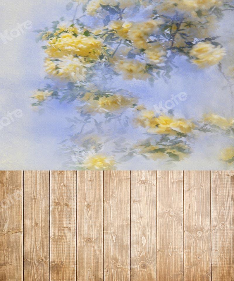 Kate Fondo Combi Flores Madera Día Madres Fondo Embarazada