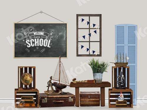 Katebackdrop£ºKate Back to School with Blackboard Backdrop for Children Designed By Claire
