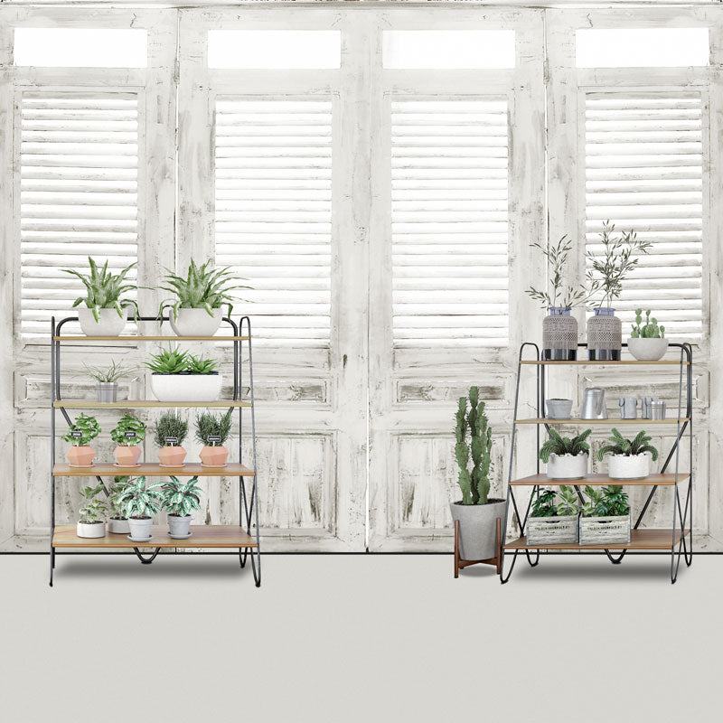 Kate Telón de fondo de habitación de ventana blanca de flor de primavera diseñado por Claire