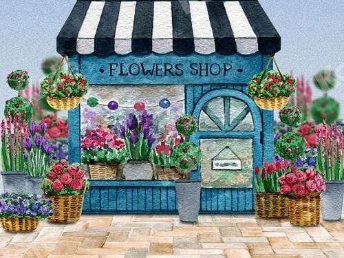 Katebackdrop：Kate Spring Flower Shop Backdrop Designed By Claire