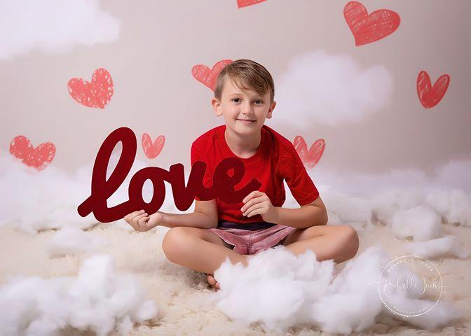 Cargar imagen en el visor de la galería, Katebackdrop£ºKate Valentine&#39;s Day Red Hearts Backdrop Designed By Jerry_Sina