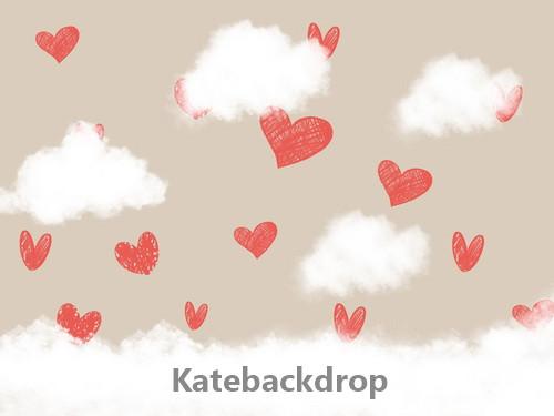 Cargar imagen en el visor de la galería, Katebackdrop£ºKate Valentine&#39;s Day Red Hearts Backdrop Designed By Jerry_Sina
