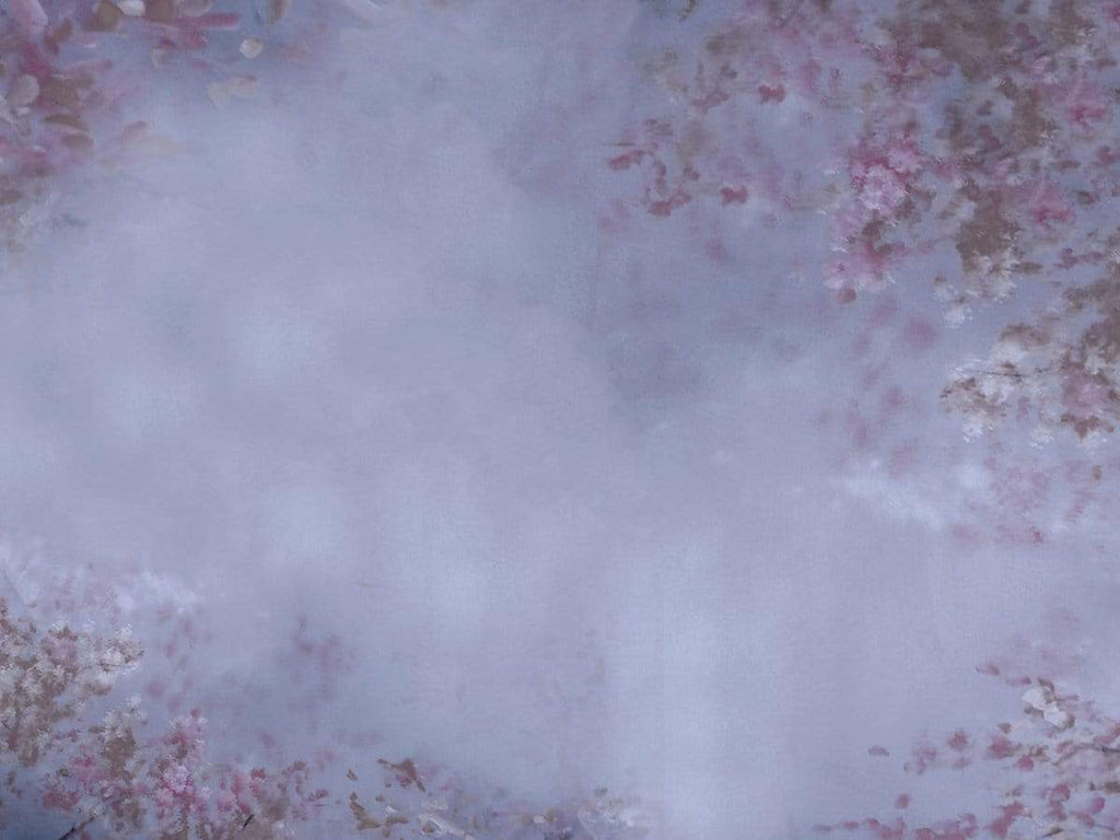 Katebackdrop：Kate Abstract Medium Purple with Flowers Backdrop for Photography Designed By Jerry_Sina