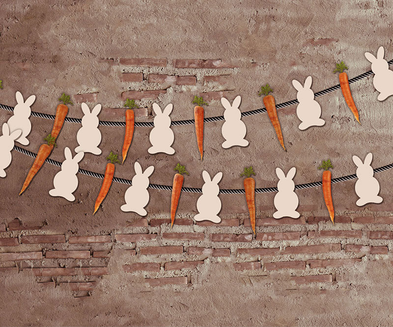 Kate Fondo de decoración de pared y conejo vintage de Pascua para fotografía