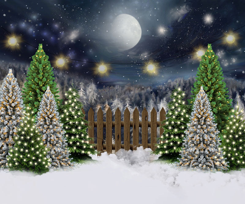 Kate Noche de Navidad Pinos Granja telón de fondo diseñado por Jerry_Sina