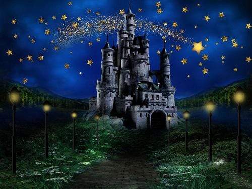 Katebackdrop£ºKate Night Sky Star Castle Children Backdrop Designed by Jerry_Sina