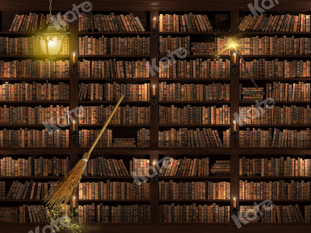 Kate Estantería de la biblioteca De vuelta a la escuela graduación Telón de fondo para fotografía diseñado por JS Photography