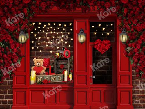Kate Telón de fondo de la tienda de rosas del día de San Valentín diseñado por JS Photography