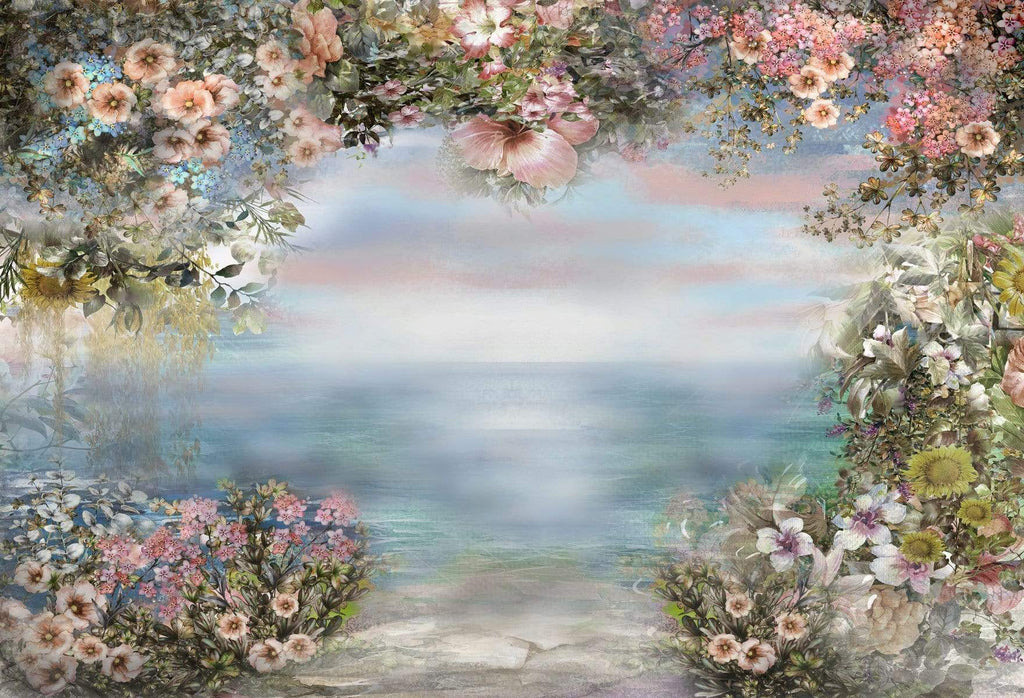 Katebackdrop£ºKate Vintage Flowers Bokeh Smog Backdrop for Photography Designed by JFCC