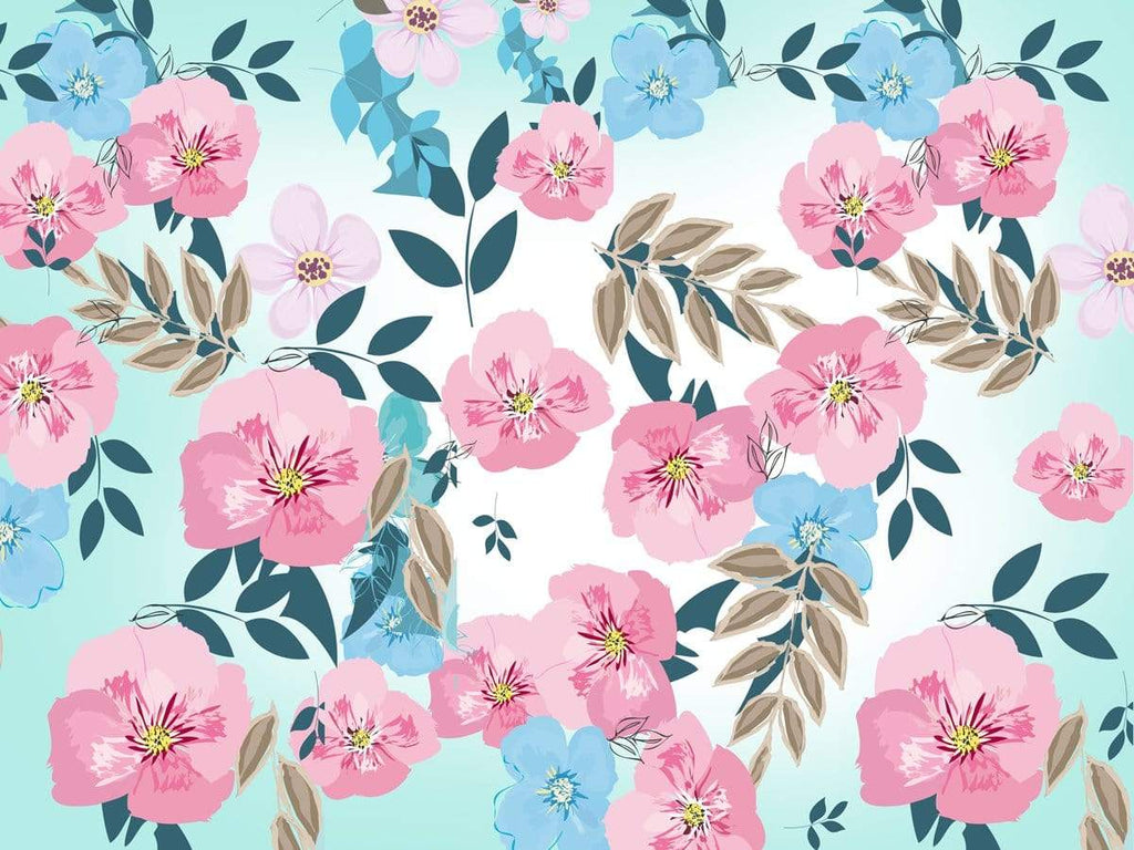 Katebackdrop£ºKate Retro Spring Flowers Cake Smash Children Backdrop for Photography Designed by JFCC