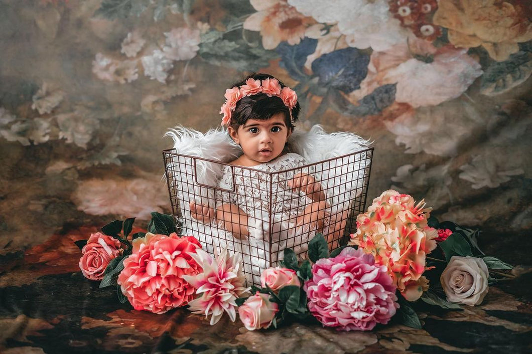 Kate Flores vintage Retro Telón de fondo para fotografía