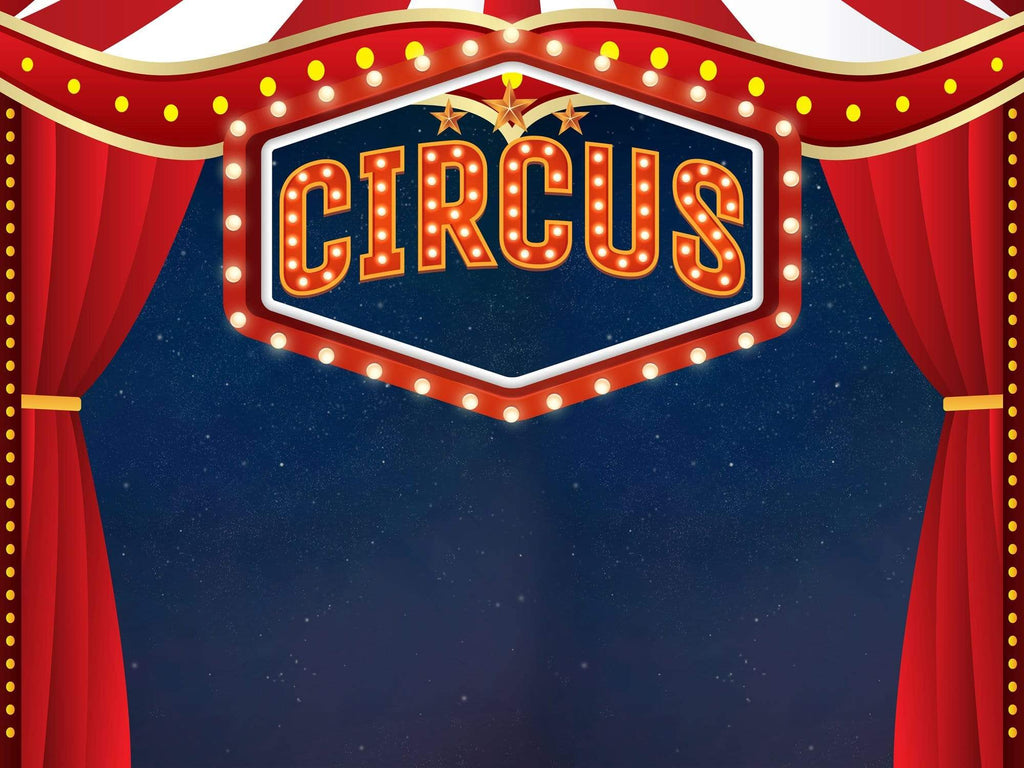 Katebackdrop：Kate Circus Show Red Curtain Backdrop for Photography Designed by JFCC