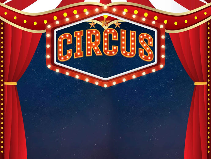 Katebackdrop：Kate Circus Show Red Curtain Backdrop for Photography Designed by JFCC